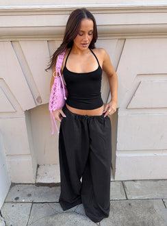 Bungala Oversized Relaxed Pants Black Tall