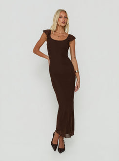 Sandberg Maxi Dress Chocolate
