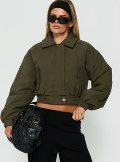 Outtake Utility Bomber Jacket Khaki