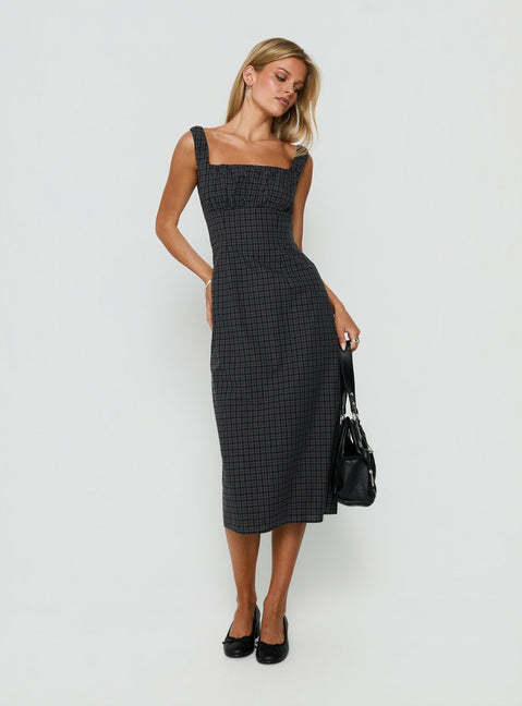 Donnamarie Midi Dress Check