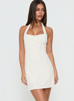 Baila Halter Romper Ivory