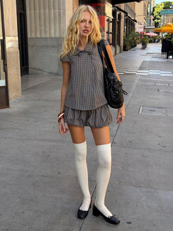 Tuckerr Bubble Skort Grey Check