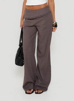 Brea Frill Belted Pants Iron