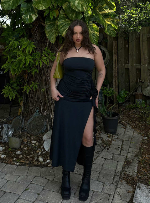 product Princess Polly Crew Neck  Samirah Maxi Dress Black