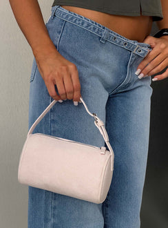 Ettalie Faux Suede Shoulder Bag Pink