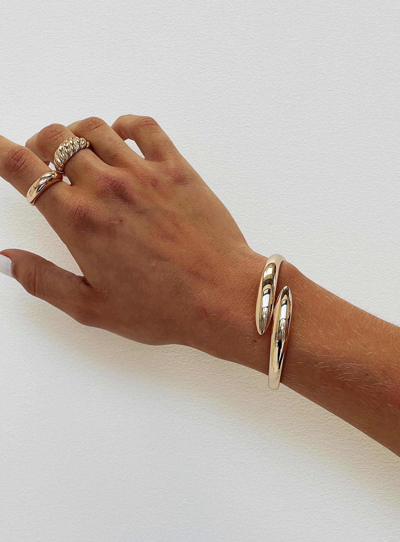 Cuff Gold toned Slip on style