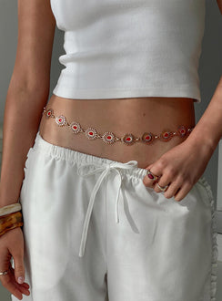 Royal Gleam Belt Gold / Red