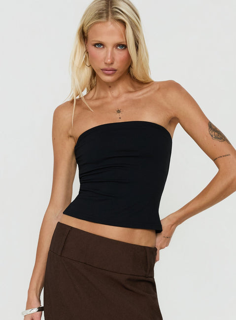 Daily Define Tube Top Black