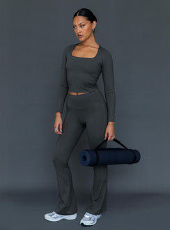 Grey yoga pants