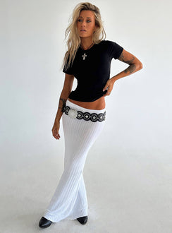 product Belle Knit Maxi Skirt White Princess Polly  Maxi 