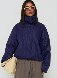 Shoreline Windbreaker Jacket Navy