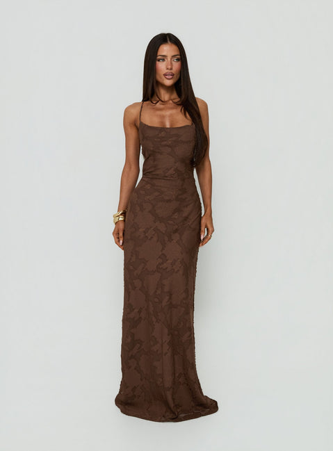 Celena Maxi Dress Brown