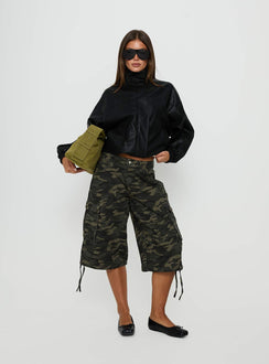 Hudsen Longline Cargo Shorts Camo Tall