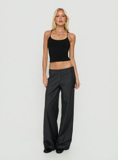 Kierrah Slim Tank Top Black