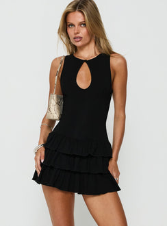 Catalea Keyhole Romper Black