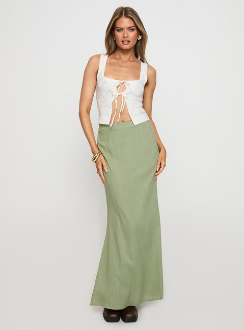 Sophia Maxi Skirt Green Maxi Skirts Skirts 