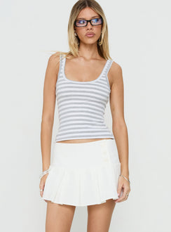 Featuring the Raynah Micro Pleated Mini Skort White in womens-skirts with mini length, solid, a-line shape, and fitted design product Princess Polly