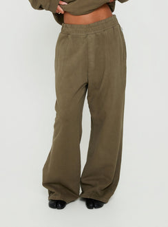 AT Fleece Baggy Sweatpant Washed Olive