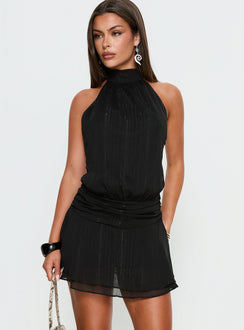 Maelis Backless Romper Black