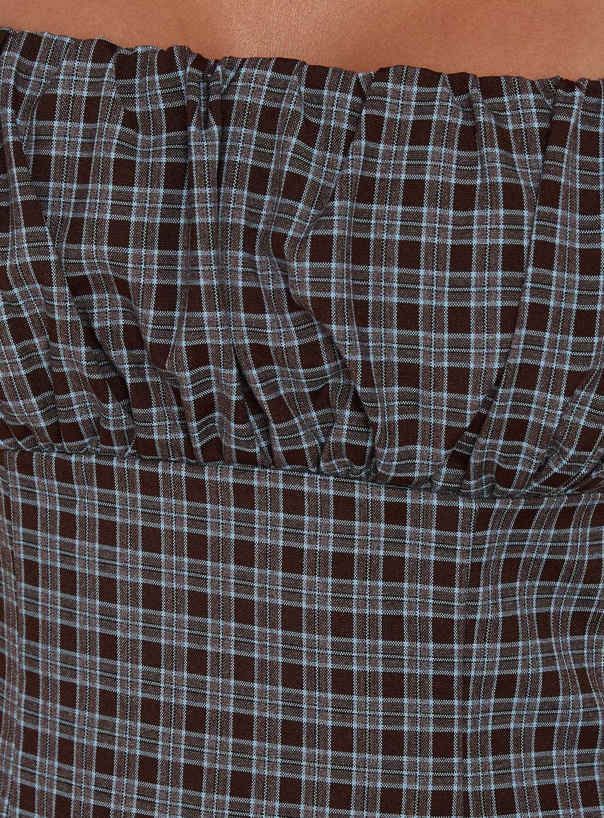 Donnamarie Mini Dress Brown Check