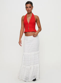 Buttacupe Lace Maxi Skirt White Maxi Skirts Skirts 