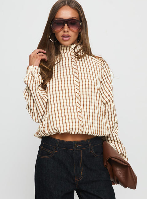 Kalle Jacket Brown Check