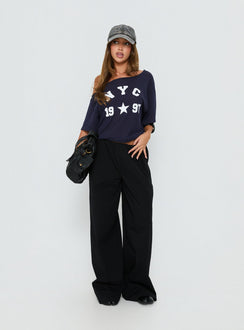 NYC 1997 Loose Graphic Tee Navy