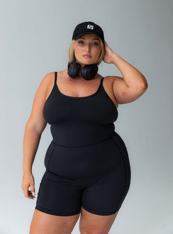 Black activewear catsuit