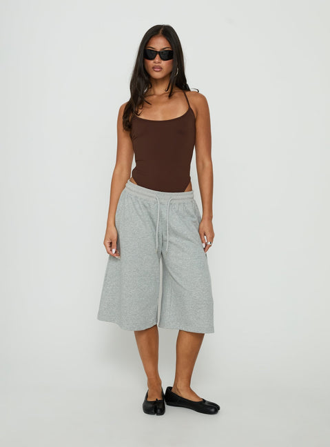 Featuring the All Tied Up Bodysuit Brown womens-bodysuit in sleeveless style product Princess Polly