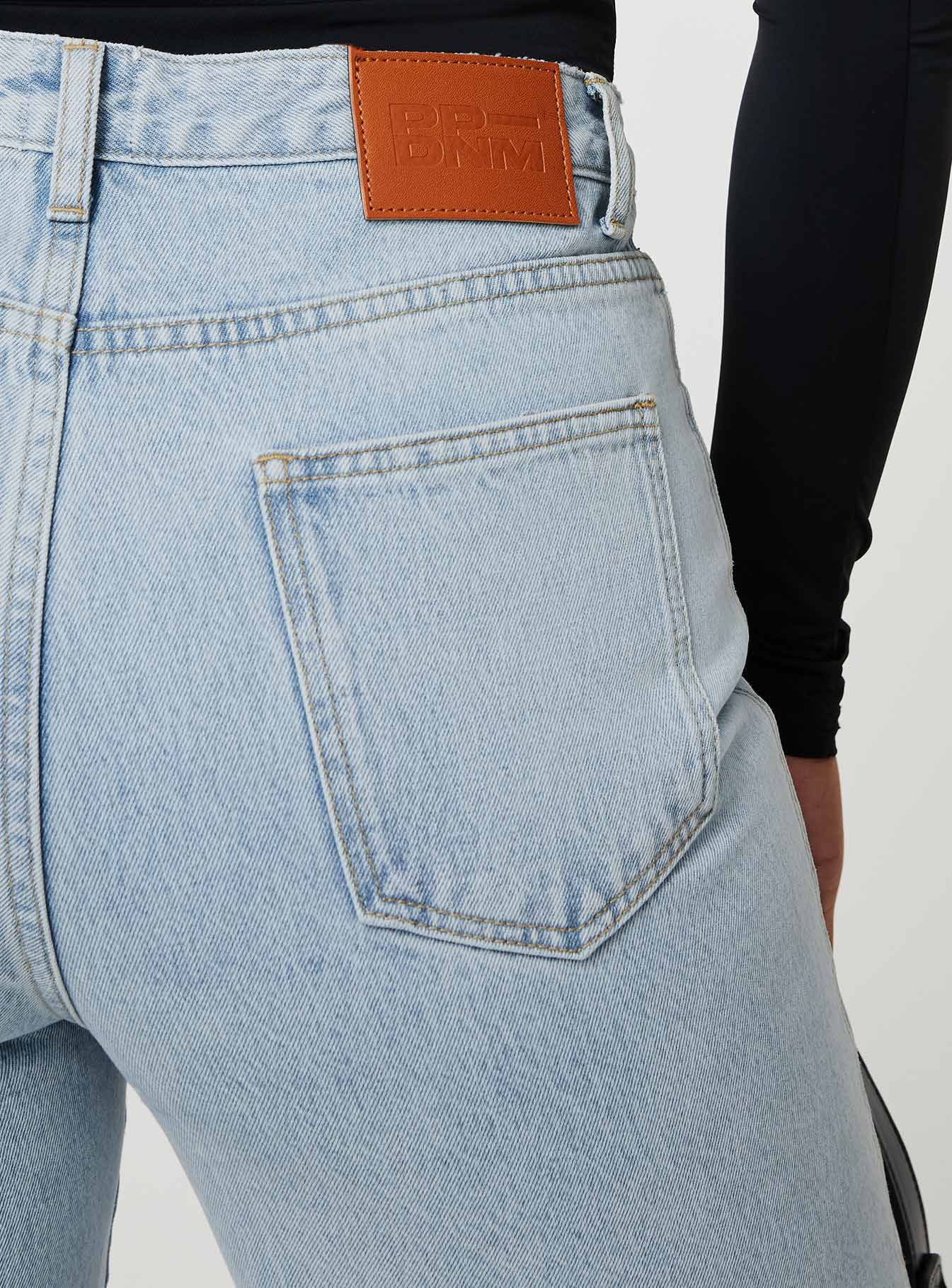 product Princess Polly High Waisted  Arlington Straight Leg Denim Jeans Light Wash