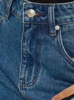 Tropicana Denim Shorts Mid Wash Tall