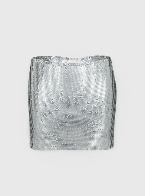 Centre Stage Metallic Sarong Silver