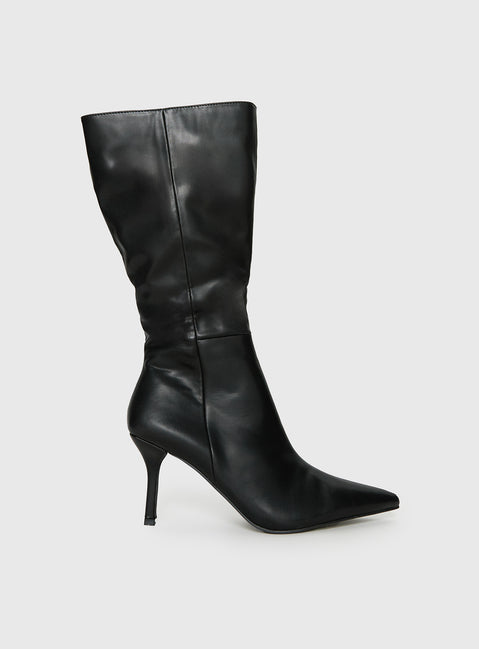 Elodiee Knee High Boots Black