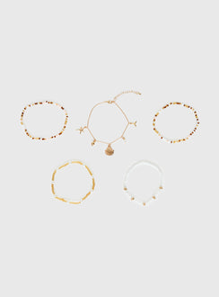 Baby I Know Anklet Pack Gold