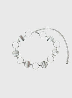 Dawna Circle Belt Silver