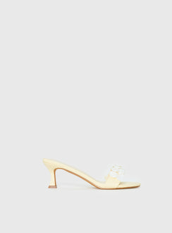 Early Pop Sequin Heels Yellow