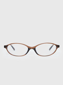 Life Begins Blue Light Glasses Light Brown