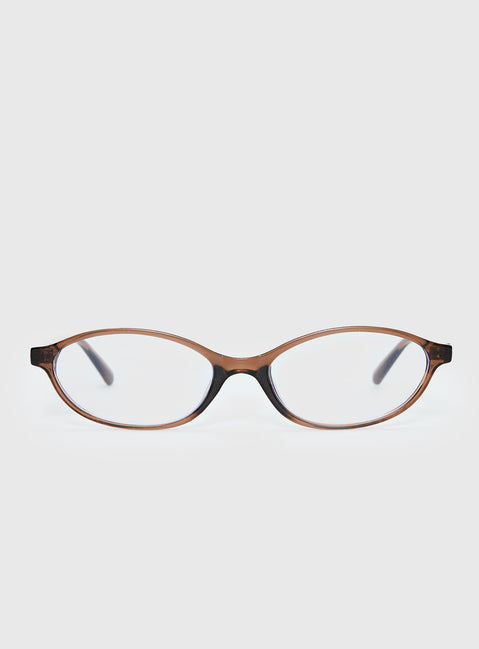 Life Begins Blue Light Glasses Light Brown