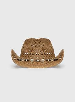 Azuria Straw Cowboy Hat Tan