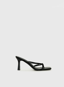 Evena Strappy Heels Black