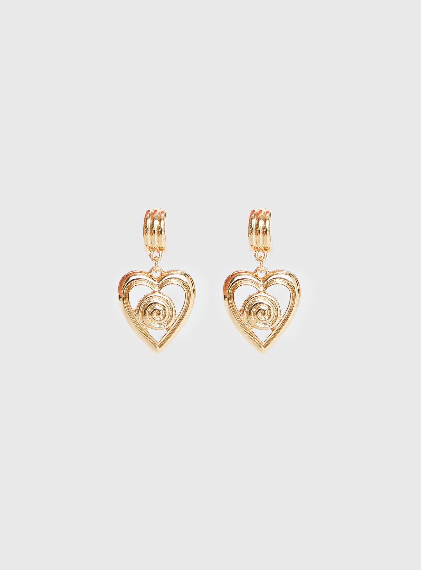 Giabella Heart Earrings Gold