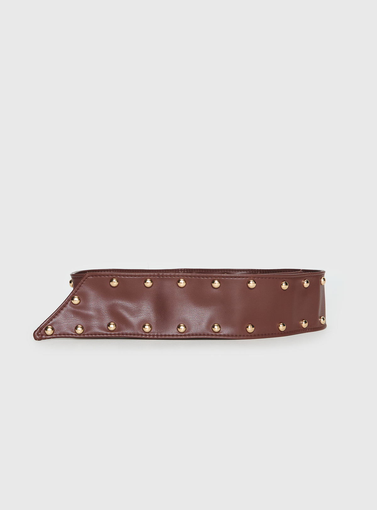 City Of Dreams Faux Leather Belt Brown / Gold