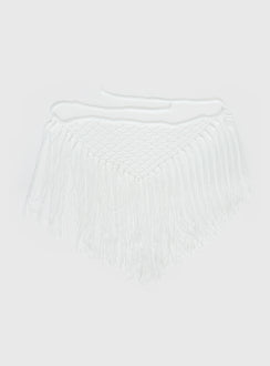 Karlotta Tassel Sarong White
