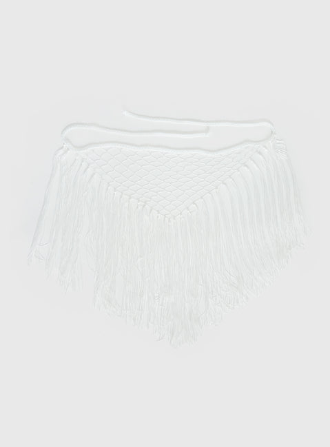 Karlotta Tassel Sarong White