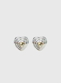 Missouri Stud Earrings Silver / Butter