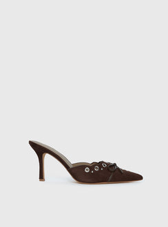 Charisma Pointed Toe Heels Brown