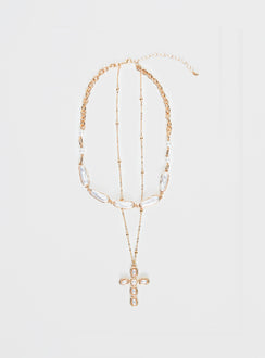 Isabellah Pearl Necklace Pack Gold