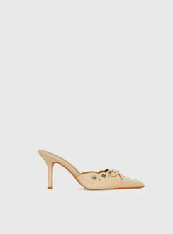 Charisma Pointed Toe Heels Taupe
