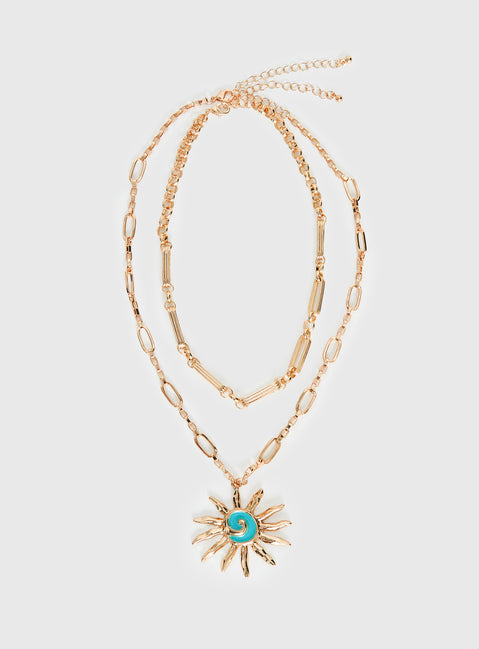 Split The Difference Necklace Pack Gold