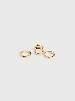 Mark My Words Ring Pack Gold